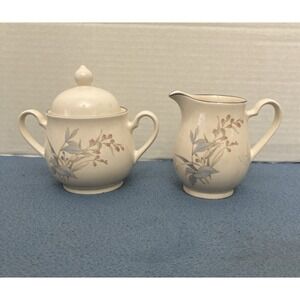 Keltcraft by Noritake Ireland Creamer and Sugar Bowl with Lid